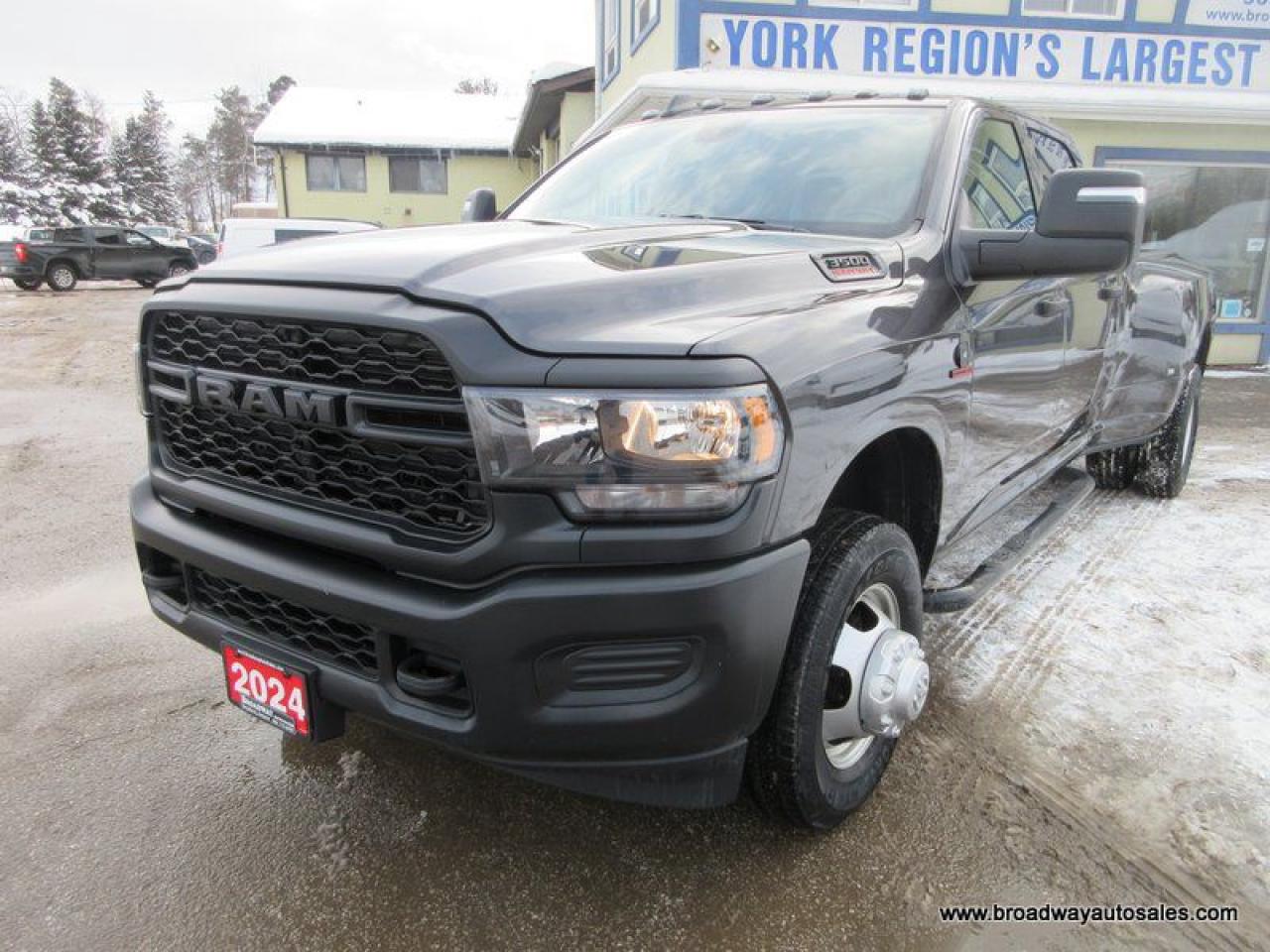 Used 2024 RAM 3500 1-TON TRADESMEN-VERSION 6 PASSENGER 6.7L - CUMMINS.. 4X4.. CREW-CAB.. 8-FOOT-DUALLY.. TRAILER BRAKE.. BACK-UP CAMERA.. BLUETOOTH SYSTEM.. for sale in Bradford, ON