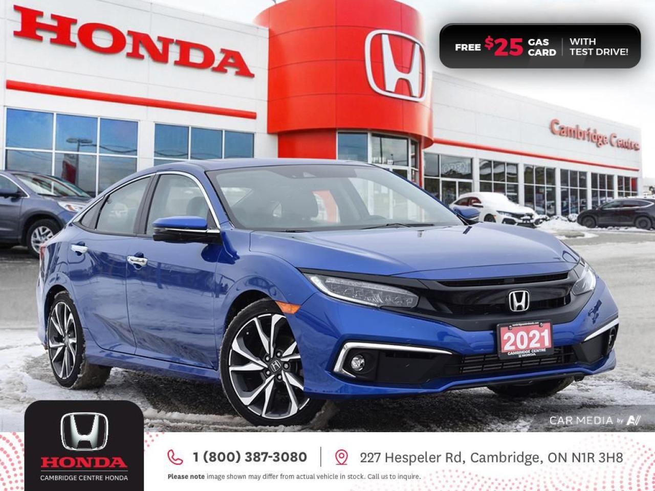 Used 2021 Honda Civic Touring REARVIEW CAMERA | GPS NAVIGATION | HONDA SENSING TECHNOLOGIES for sale in Cambridge, ON