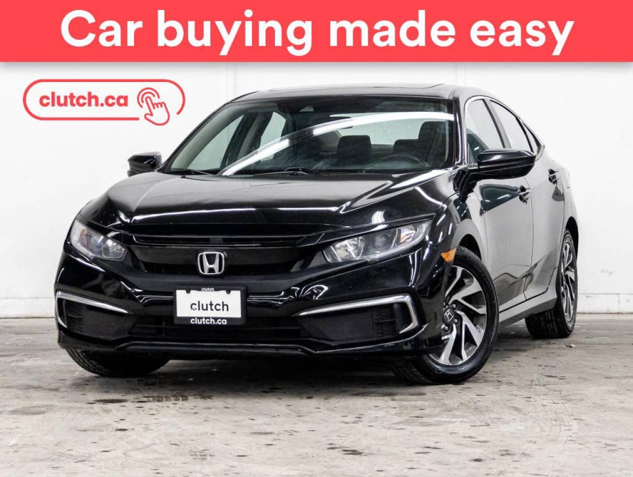 Used 2020 Honda Civic EX w/ Apple CarPlay & Android Auto, Power Moonroof, Rearview Cam for sale in Toronto, ON