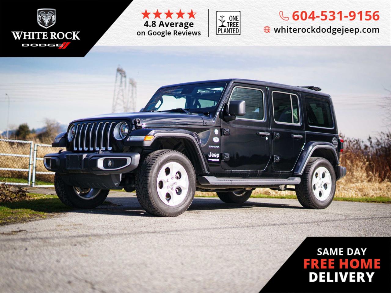 Used 2021 Jeep Wrangler Unlimited Sahara for sale in Surrey, BC