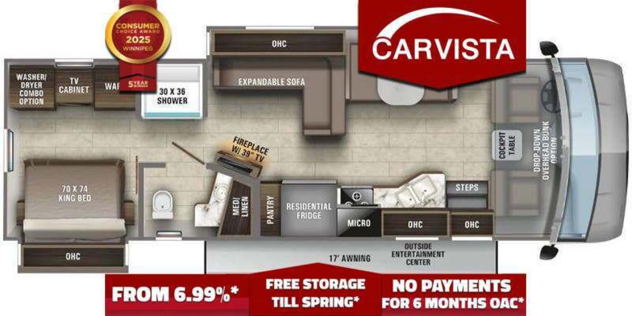 FREE WINTER STORAGE FOR 2024/SPRING 2025 ON UNITS PURCHASED!* See dealer for details. No Payments for up to 6 months. Low interest options available! Come see why Carvista has been the Consumer Choice Award Winner for 5 consecutive years! 2021-2025!
*ARRIVING SOON - CONTACT US FOR ARRIVAL DATE AND DETAILS!
Come see why Carvista has been the Consumer Choice Award Winner for 5 consecutive years! 2021, 2022, 2023, 2024 and 2025! Dont play the waiting game, our units are in-stock, no pre-order necessary!! See for yourself why Carvista has won this prestigious award and continues to serve its community. Carvista Approved! Our RVista package includes a complete inspection of your camper that includes general testing of the camper systems! We pride ourselves in providing the highest quality trailers possible, and include a rigorous detail to ensure you get the cleanest trailer around.
Prices and payments exclude GST OR PST 
Carvista Inc. Dealer Permit # 1211
Category: Used Camper
Units may not be exactly as shown, please verify all details with a sales person.