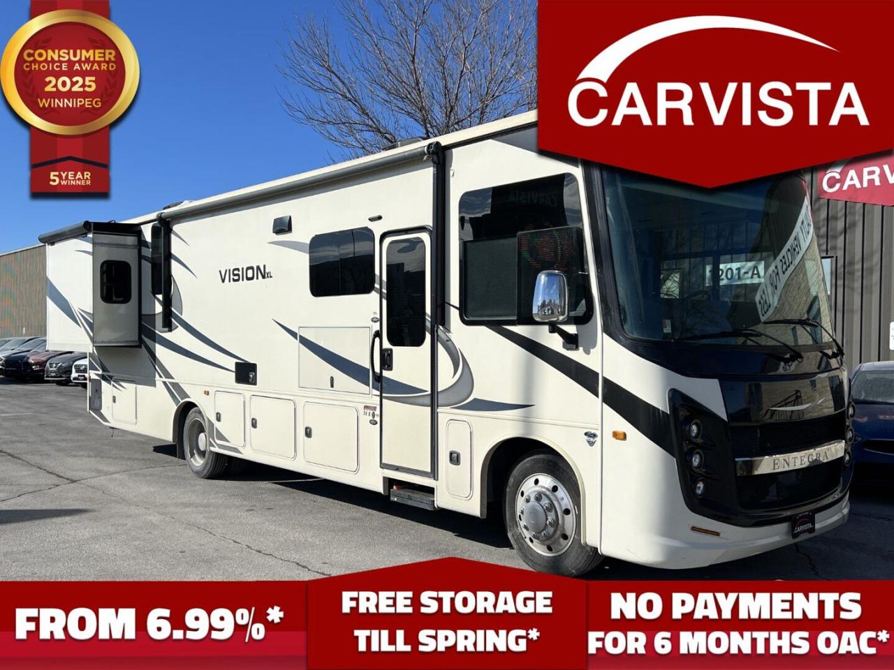 Used 2022 Jayco Entegra Vision XL 34B CLASS A MOTORHOME - 12000KM for sale in Winnipeg, MB