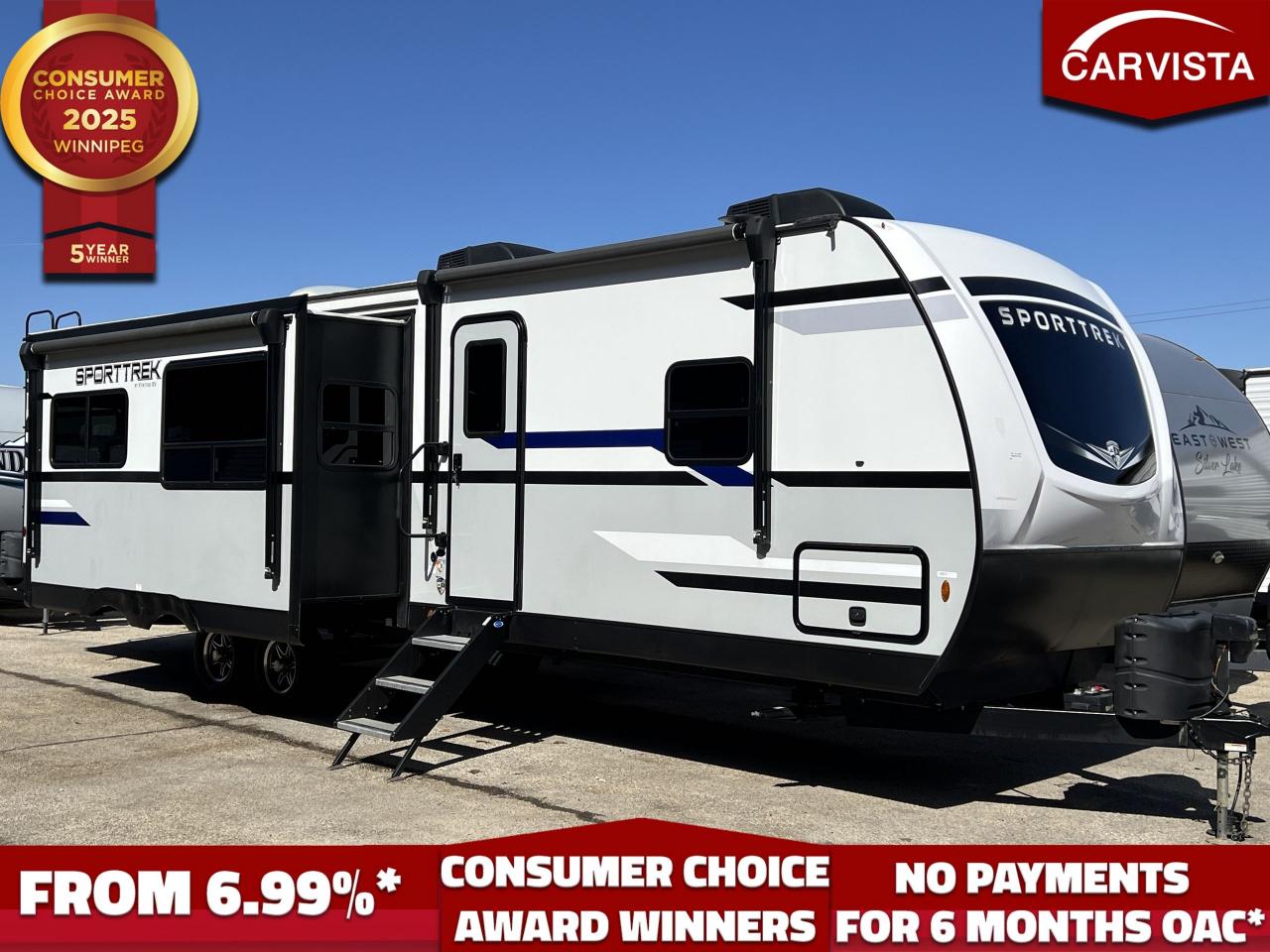 Used 2022 Venture RV SportTrek 327VIK TRIPLE SLIDE - BUNK HOUSE for sale in Winnipeg, MB
