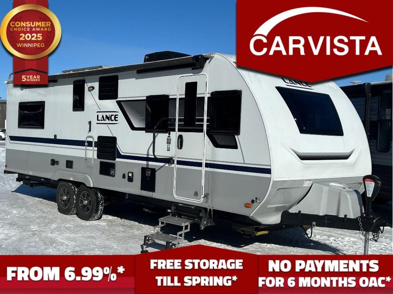 Used 2022 Lance Travel Trailer 2465 - REAR BEDROOM LUXURY CAMPER for sale in Winnipeg, MB