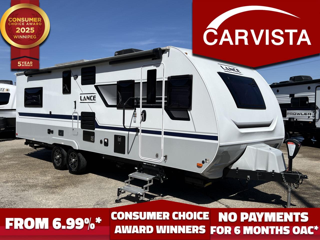 Used 2022 Lance Travel Trailer 2465 - REAR BEDROOM LUXURY CAMPER for sale in Winnipeg, MB
