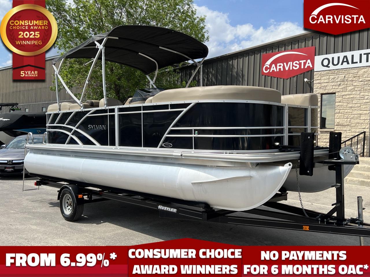 Used 2020 SYLVAN MIRAGE 822 70HP - INC TRAILER -50 HRS for sale in Winnipeg, MB