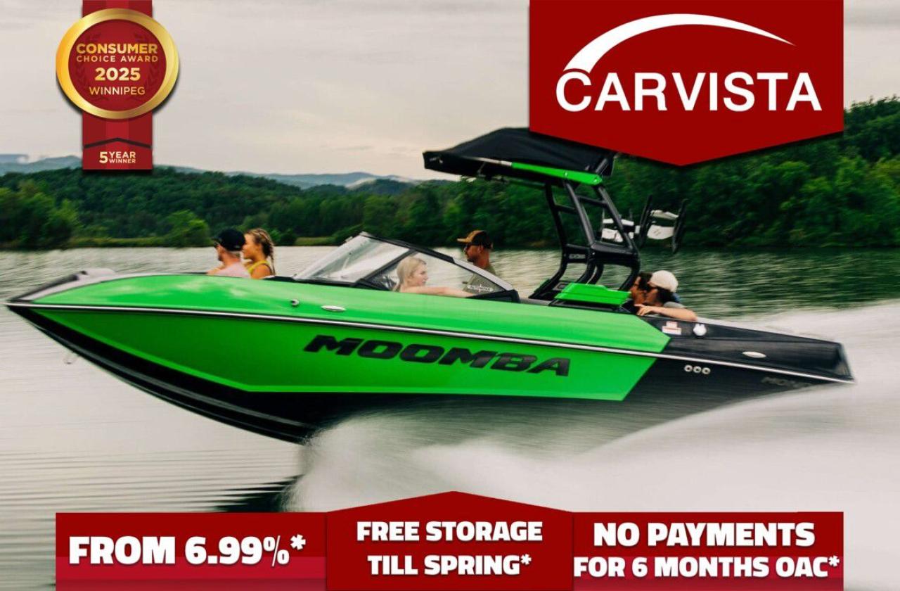 FREE WINTER STORAGE FOR 2024/SPRING 2025 ON UNITS PURCHASED!* See dealer for details. No Payments for up to 6 months. Low interest options available! Come see why Carvista has been the Consumer Choice Award Winner for 5 consecutive years! 2021-2025!*ARRIVING SOON - CONTACT FOR MORE DETAILS*

Come see why Carvista has been the Consumer Choice Award Winner for 5 consecutive years! 2021, 2022, 2023, 2024 and 2025!
Dont play the waiting game, our units are instock, no pre-order necessary!! See for yourself why Carvista has won this prestigious award and continues to serve its community. Carvista Approved! Carvista Approved! Our BoatVista package includes a complete inspection of your boat that includes an engine run up and test of the general systems of the unit! We pride ourselves in providing the highest quality marine products possible, and include a rigorous detail to ensure you get the cleanest unit around.
Prices and payments exclude GST OR PST 
Carvista Inc. Dealer Permit # 1211
Category: Used Boat
Units may not be exactly as shown, please verify all details with a sales person.