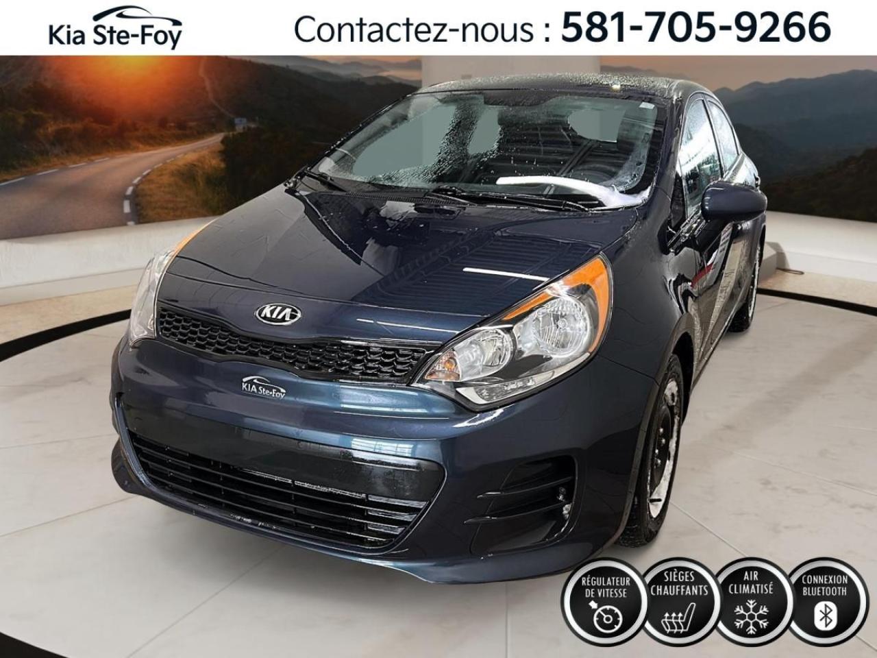 Used 2016 Kia Rio LX+* SIEGES CHAUFFANTS* CRUISE* BLUETOOTH* for sale in Ste-Foy, QC