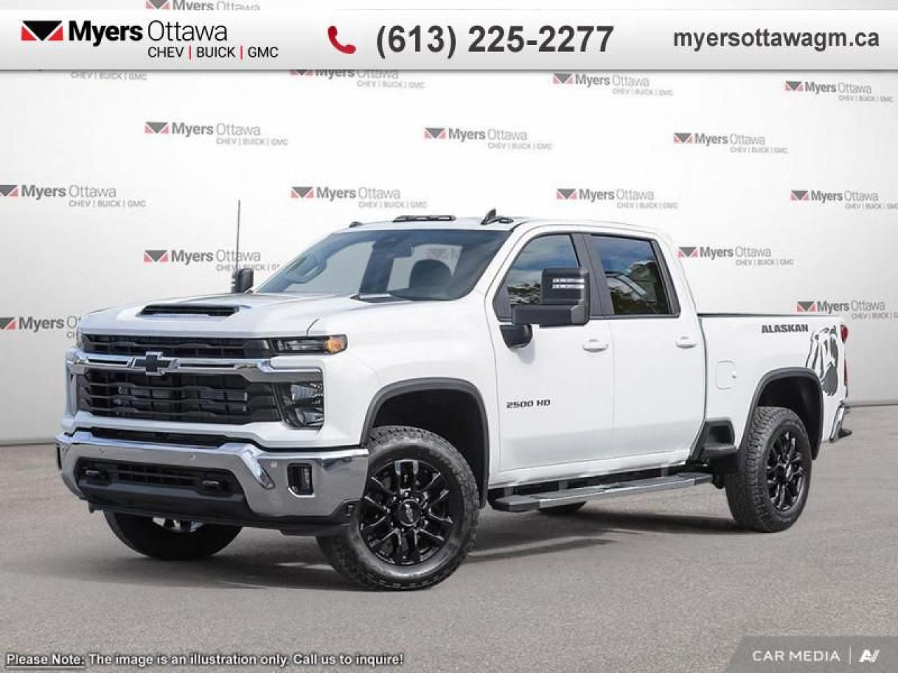 New 2025 Chevrolet Silverado 2500 HD LT  2500 LT CREW, 6.6 DURAMAX, ALASKIAN SNOW PACKAGE for sale in Ottawa, ON