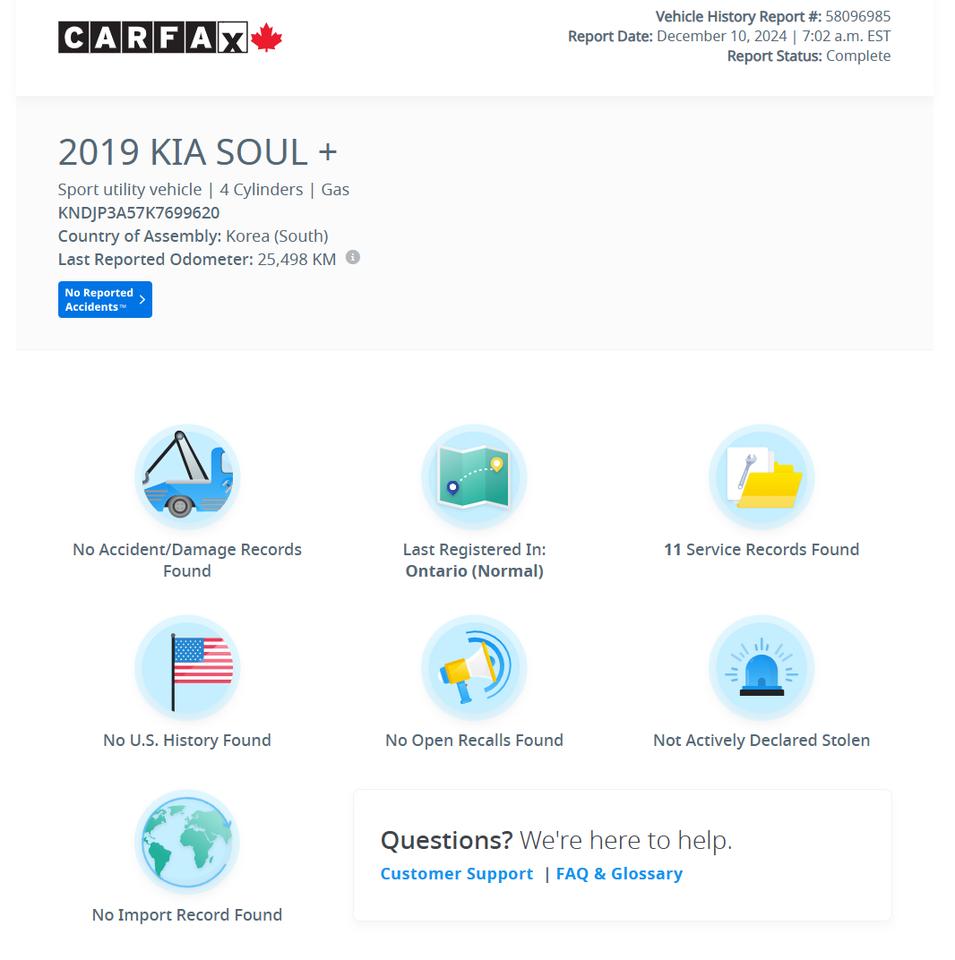 2019 Kia Soul EX PLUS+Heated Steering+Camera+CLEAN CARFAX Photo