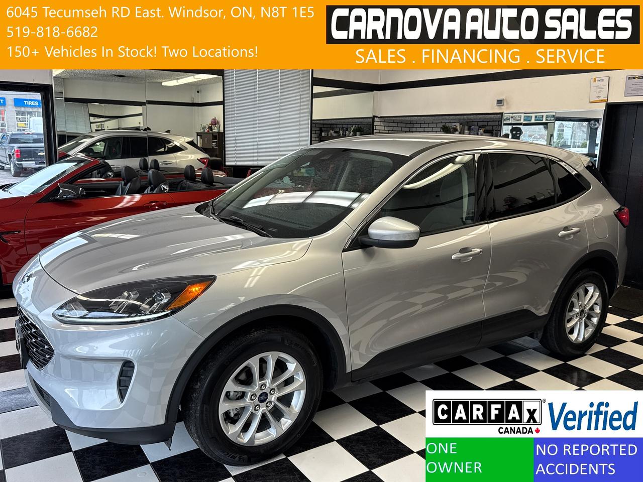 2020 Ford Escape SE+New Tires+ApplePlay+LaneDeparture+CLEANC CARFAX Photo0