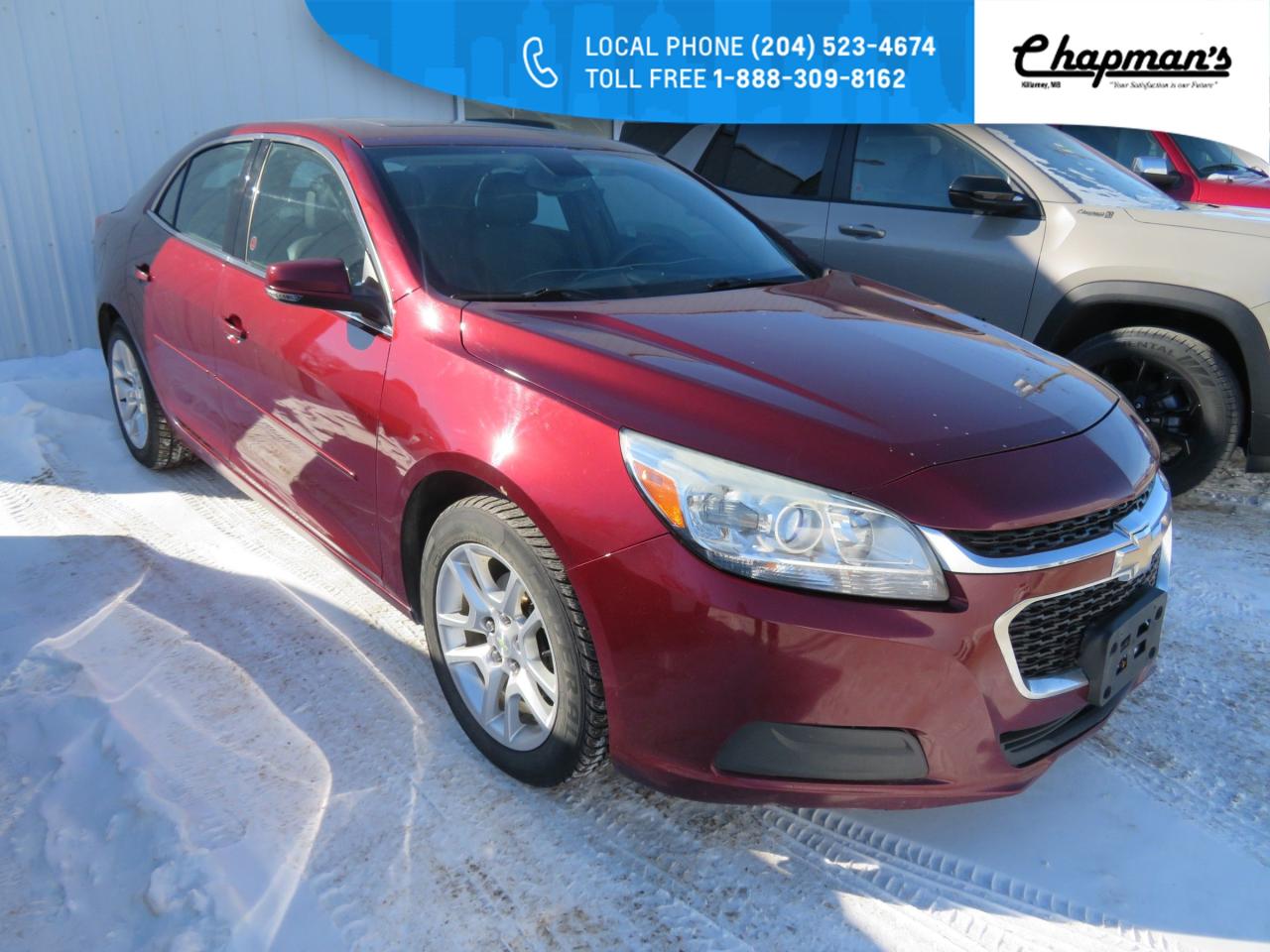 Used 2015 Chevrolet Malibu 1LT Rear Vision Camera, Remote Start, Bluetooth for sale in Killarney, MB