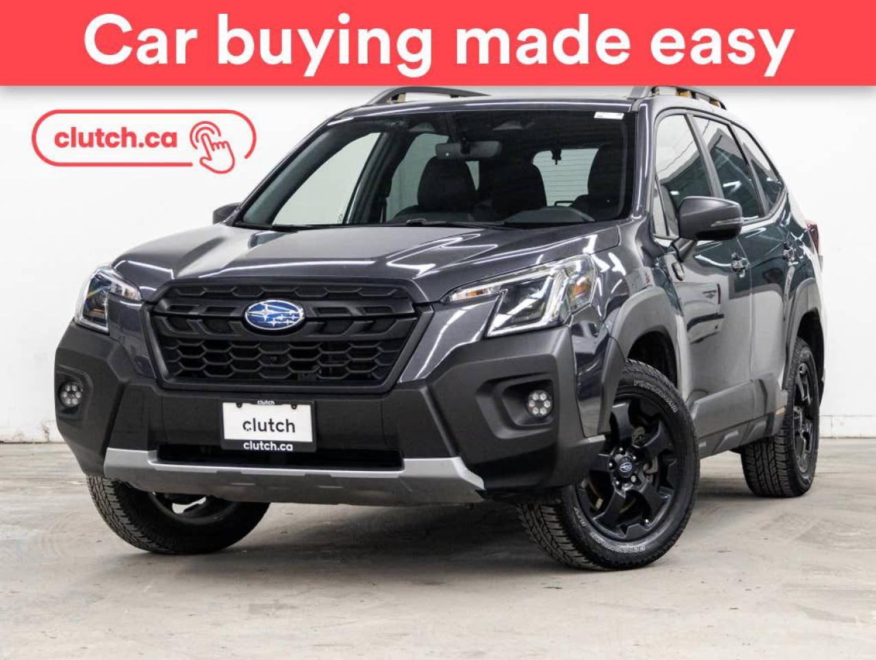 Used 2023 Subaru Forester Wilderness AWD w/ Apple CarPlay & Android Auto, Power Moonroof, Rearview Cam for sale in Toronto, ON