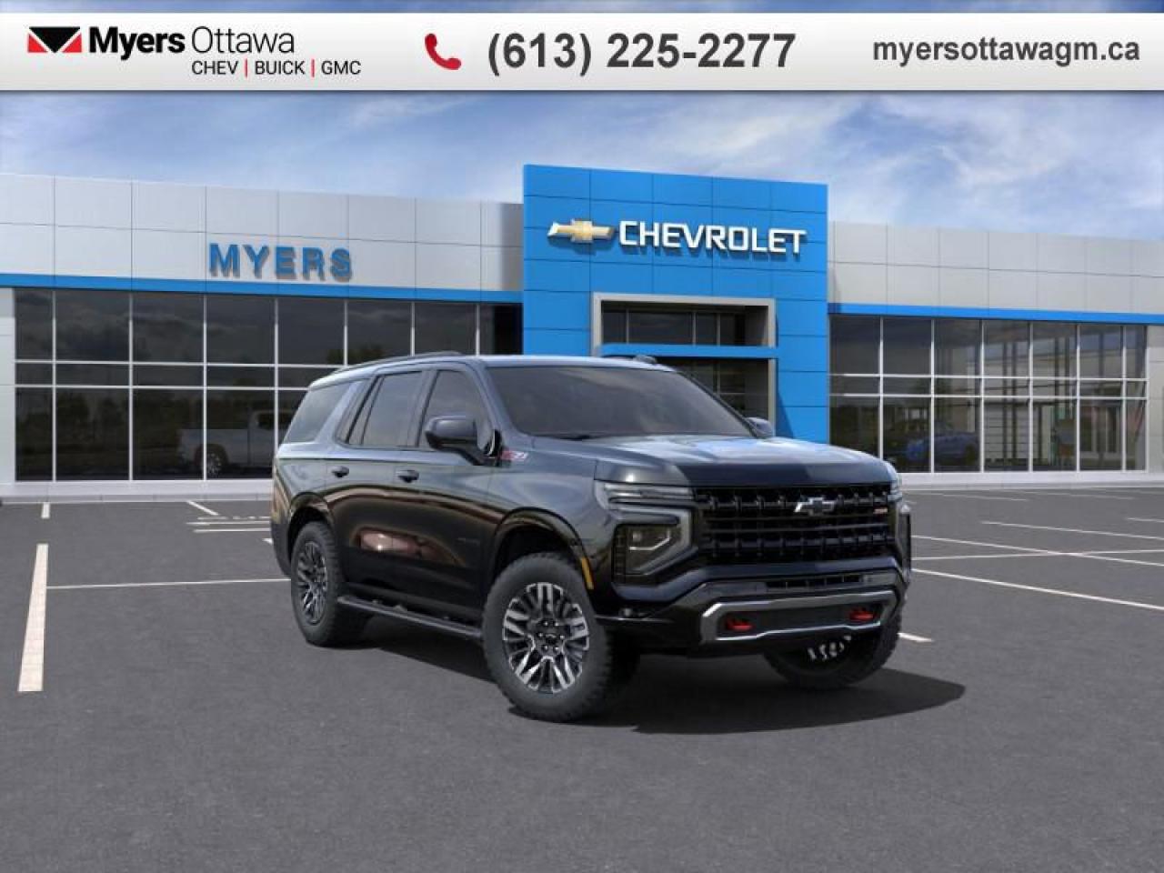 New 2025 Chevrolet Tahoe Z71  TAHOE, Z71, BLACK ON BLACK, 5.3 V8, IN STOCK !!! for sale in Ottawa, ON