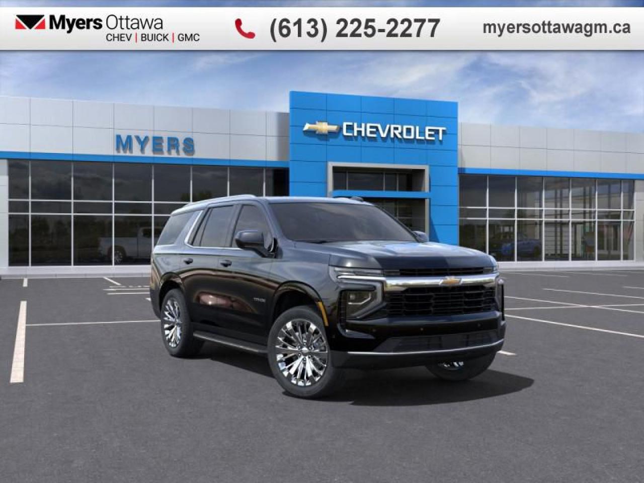 <br> <br>  Get behind the wheel of this Tahoe and experience all the awesome innovations this SUV has to offer. <br> <br>This Chevy Tahoe has the strength and capability to pull off anything, from the hustle and bustle of your daily commute to weekend excursions. The impressive amount of cargo space offers the room you need for not only your gear but all of your passengers stuff as well. The spacious, well-appointed interior makes this SUV a pleasure to ride in for the driver and passengers alike.<br> <br> This black SUV  has an automatic transmission.<br> <br> Our Tahoes trim level is LS. This Tahoe LS is decked with great standard features such as wireless Apple CarPlay and Android Auto, remote engine start with keyless entry, LED headlights with IntelliBeam, tri-zone climate control, and SiriusXM satellite radio. Safety features also include adaptive cruise control, HD surround vision, automatic emergency braking, lane keeping assist with lane departure warning, and front and rear park assist.<br><br> <br>To apply right now for financing use this link : <a href=https://creditonline.dealertrack.ca/Web/Default.aspx?Token=b35bf617-8dfe-4a3a-b6ae-b4e858efb71d&Lang=en target=_blank>https://creditonline.dealertrack.ca/Web/Default.aspx?Token=b35bf617-8dfe-4a3a-b6ae-b4e858efb71d&Lang=en</a><br><br> <br/>    4.99% financing for 84 months.  Incentives expire 2025-02-28.  See dealer for details. <br> <br><br> Come by and check out our fleet of 30+ used cars and trucks and 170+ new cars and trucks for sale in Ottawa.  o~o