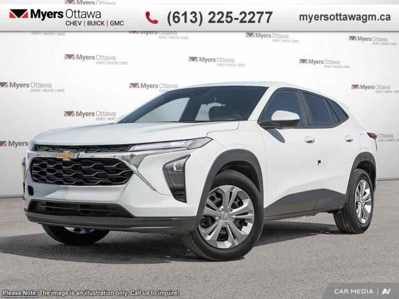 New 2025 Chevrolet Trax LS  TRAX LS, WHITE ON BLACK, ULTRA CHEAP! IN STOCK for sale in Ottawa, ON