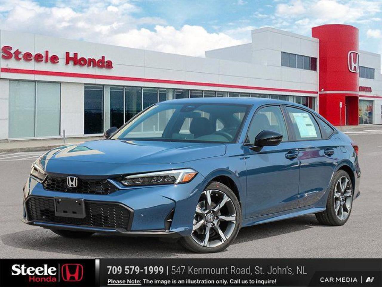 New 2025 Honda Civic Sedan Hybrid Sport Touring for sale in St. John's, NL