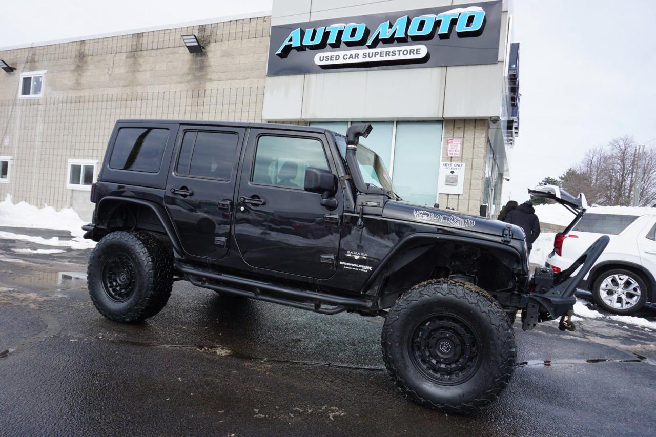 Used 2018 Jeep Wrangler V6 UNLIMITED SAHARA 4WD CERTIFIED *ACCIDENT FREE* NAV BLUETOOTH CRUISE ALLOYS for sale in Burlington, ON