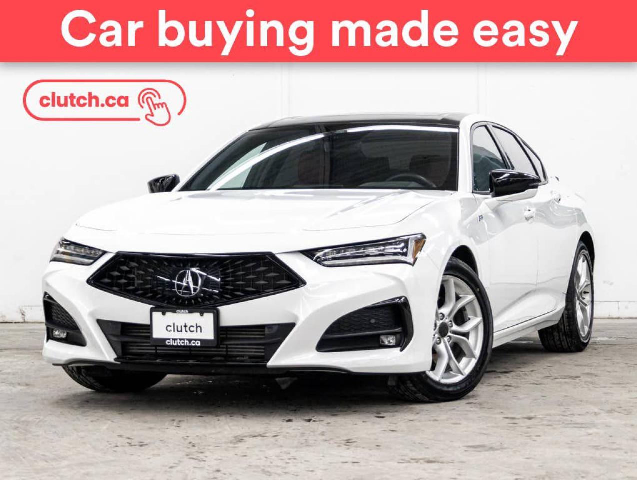 Used 2023 Acura TLX A-SPEC SH-AWD w/ Apple CarPlay & Android Auto, Power Moonroof, Nav for sale in Toronto, ON