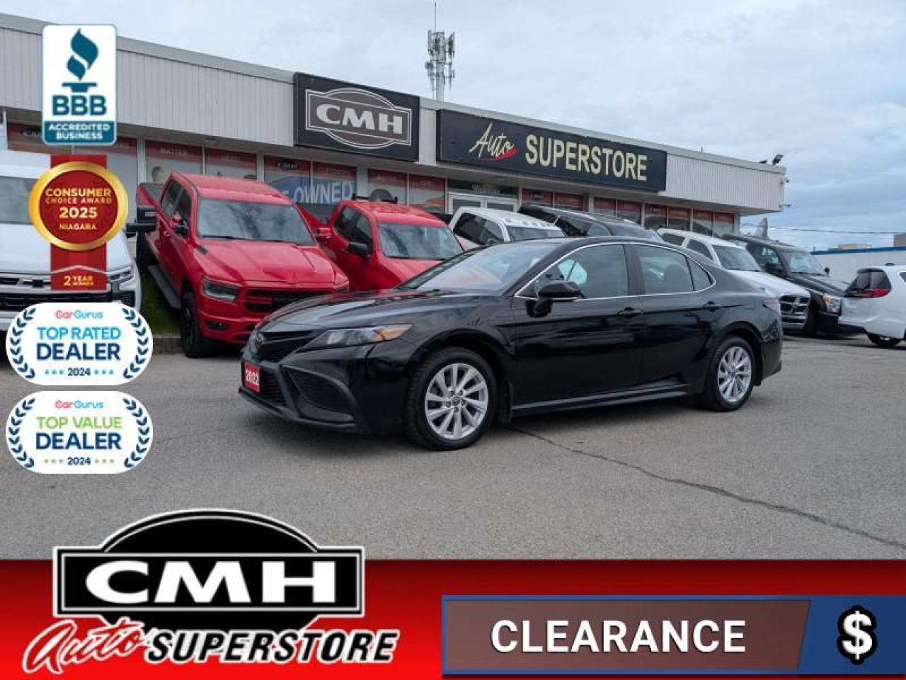 Used 2022 Toyota Camry SE  CAM ADAP-CC APPLE-CP HTD-SEATS for sale in St. Catharines, ON
