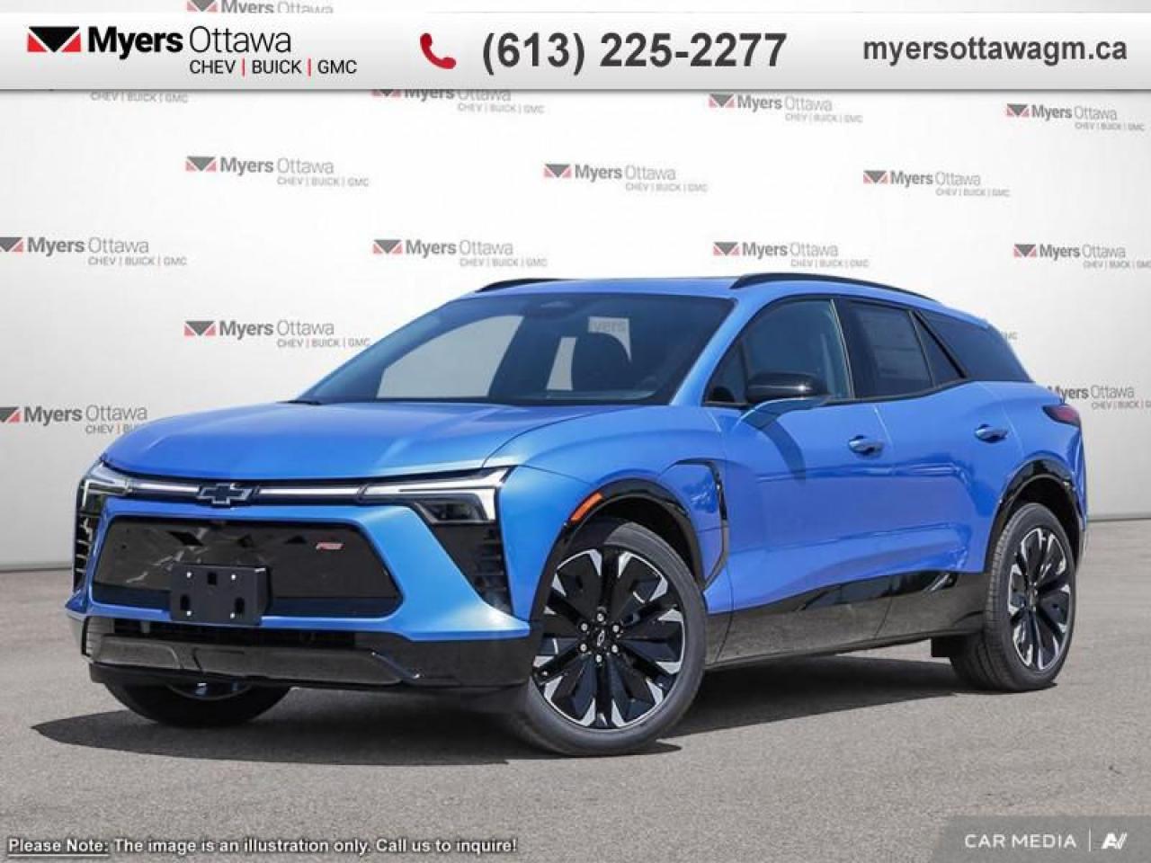 New 2025 Chevrolet Blazer EV AWD RS  3RS, AWD, RIPTIDE BLUE, IN STOCK! for sale in Ottawa, ON