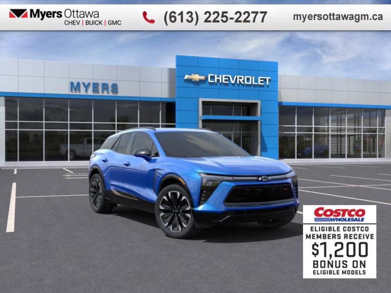 New 2025 Chevrolet Blazer EV RS AWD  3RS, AWD, RIPTIDE BLUE, IN STOCK! for sale in Ottawa, ON