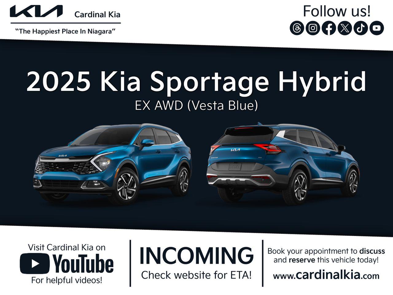 New 2025 Kia Sportage HEV EX for sale in Niagara Falls, ON