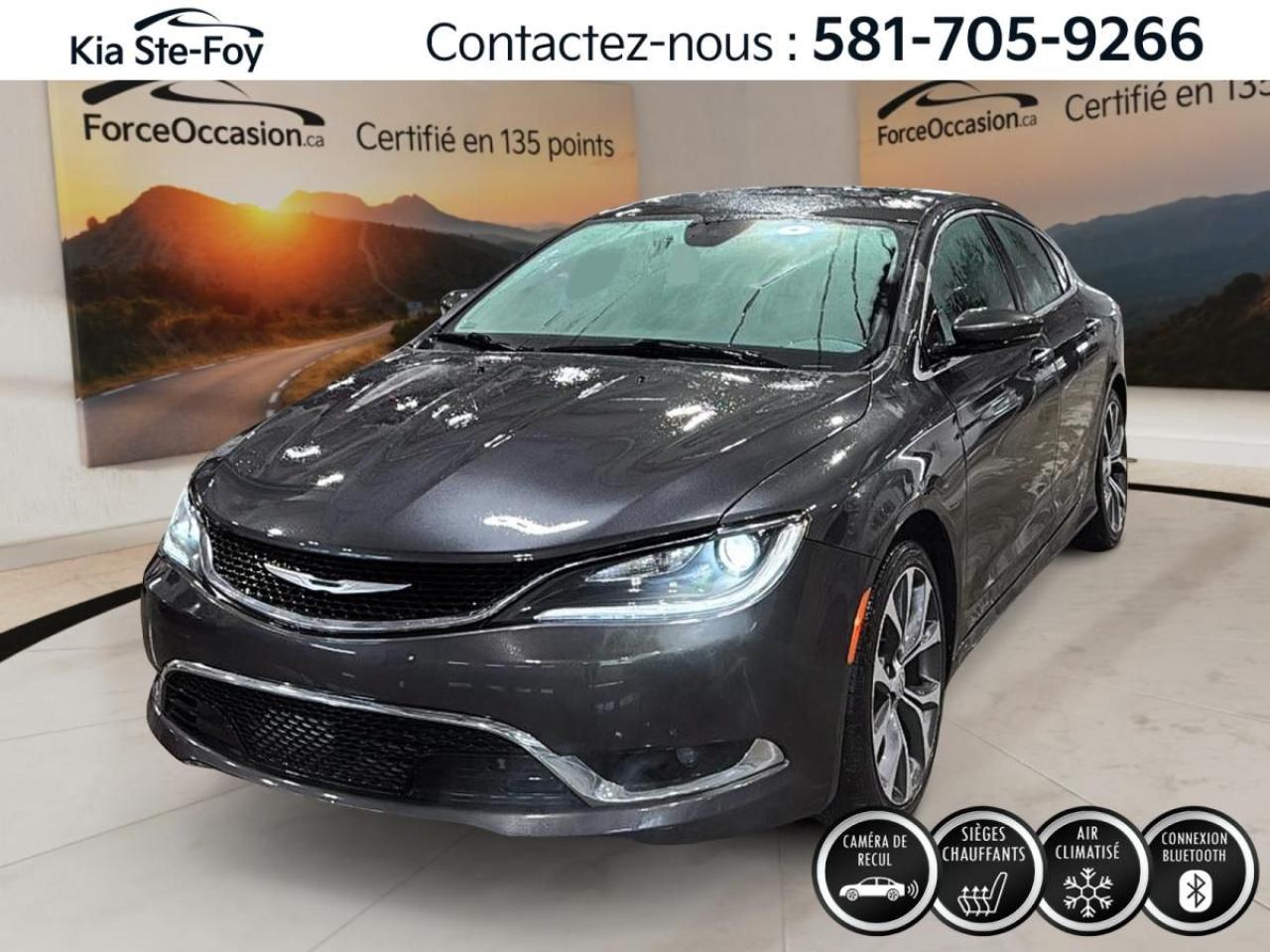 Used 2016 Chrysler 200 C *CUIR *TOIT *BIZONE *VOLANT CHAUFFANT *BLUETOOTH for sale in Ste-Foy, QC