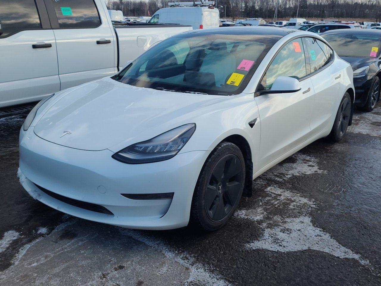 Used 2021 Tesla Model 3 STANDARD RANGE PLUS-WHITE INTERIOR-AUTOPILOT for sale in Toronto, ON