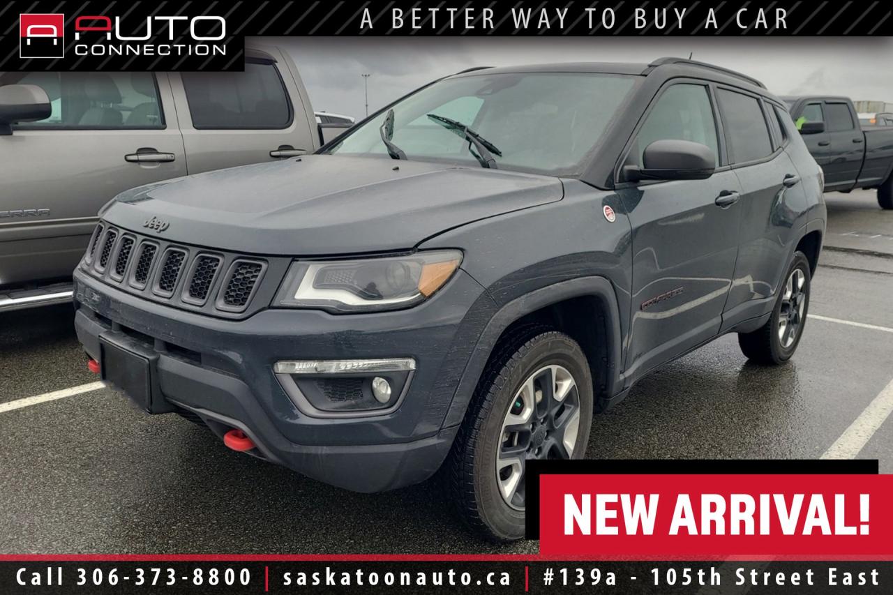 Used 2018 Jeep Compass Trailhawk - ACCIDENT FREE - REMOTE START - HEATED WHEEL - CARPLAY for sale in Saskatoon, SK