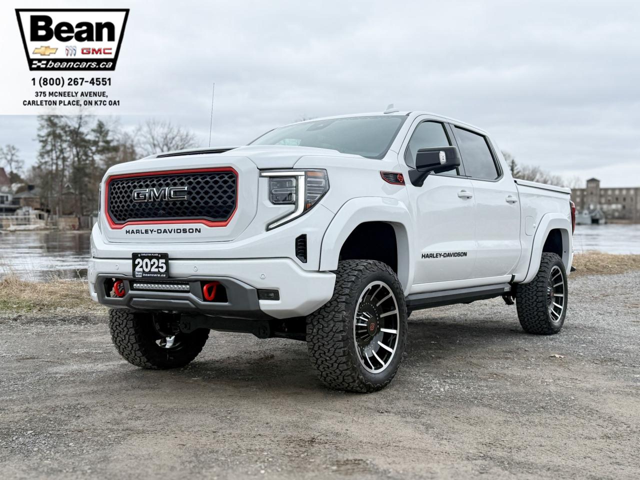 New 2025 GMC Sierra 1500 AT4 HARLEY DAVIDSON UPGRADE - 6.2L V8 WITH REMOTE START/ENTRY, SUNROOF, HEATED FRONT & REAR SEATS, VENTILATED FRONT SEATS, HEATED STEERING WHEEL, BOSE SOUND SYSTEM for sale in Carleton Place, ON