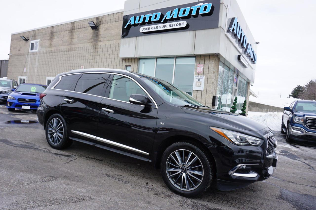 Used 2019 Infiniti QX60 V6 AWD LUXE CERTIFIED *7 SEAT*FREE ACCIDENT* NAV 360 CAMERA BLUETOOTH LEATHER HEATED SEATS SUNROOF CRUISE ALLOYS for sale in Burlington, ON