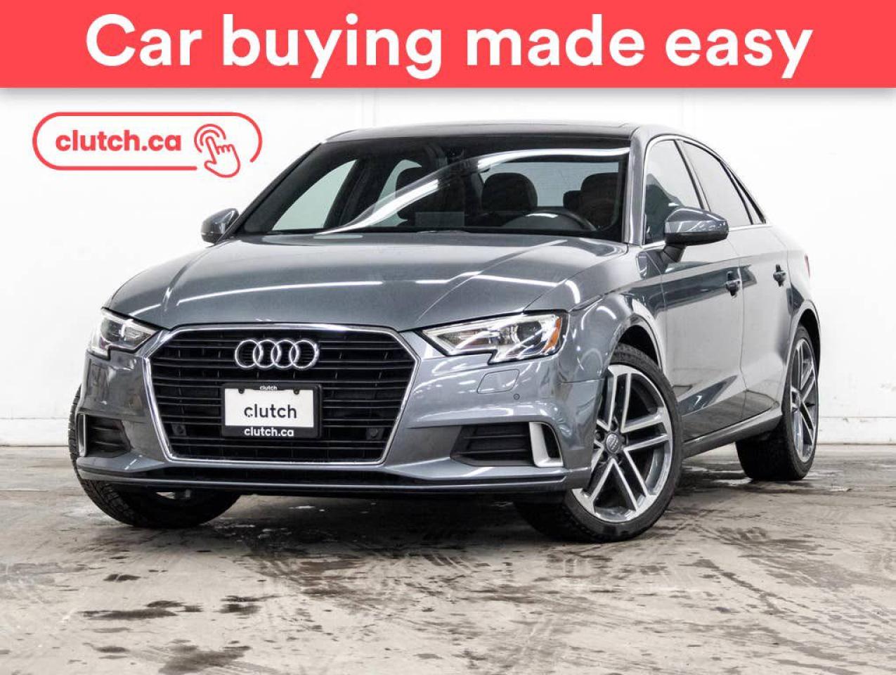 Used 2019 Audi A3 Progressiv w/ Heated Front Seats, Power Moonroof , Nav for sale in Toronto, ON