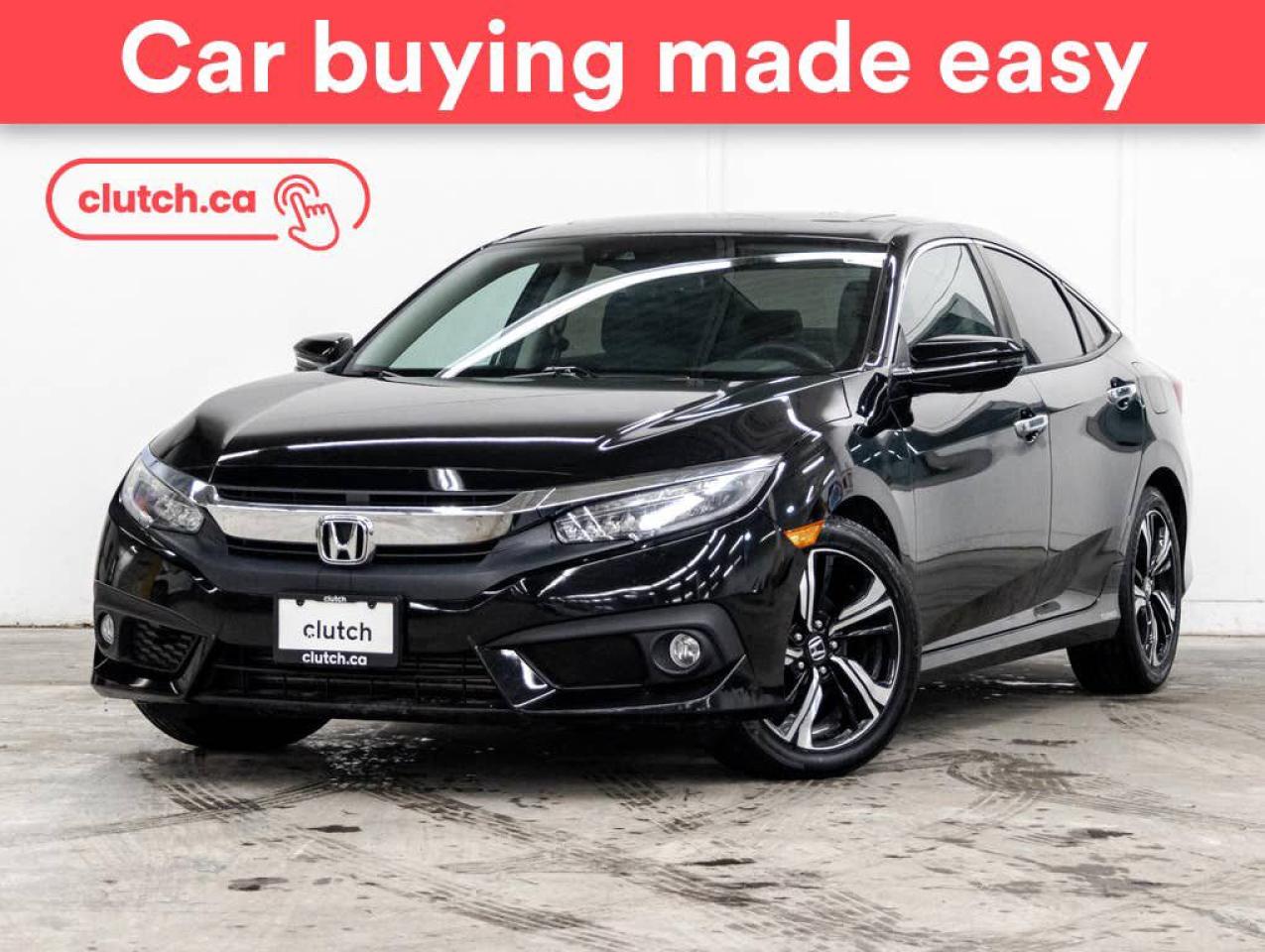 Used 2016 Honda Civic Touring w/ Apple CarPlay & Android Auto, Power Moonroof, Nav for sale in Toronto, ON