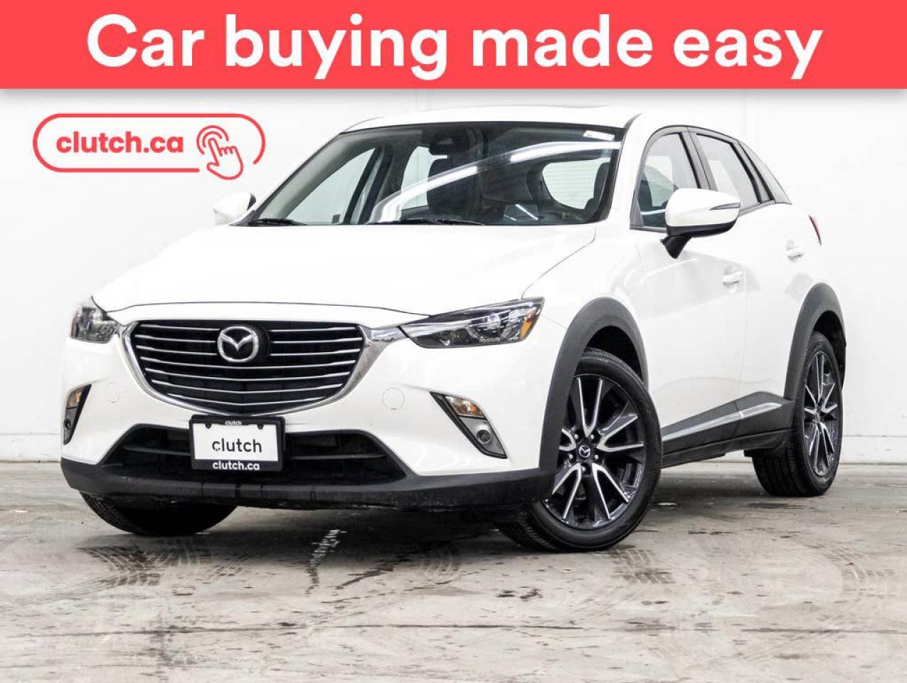 Used 2018 Mazda CX-3 GT AWD w/ Heated Front Seats, Power Moonroof, Nav for sale in Toronto, ON