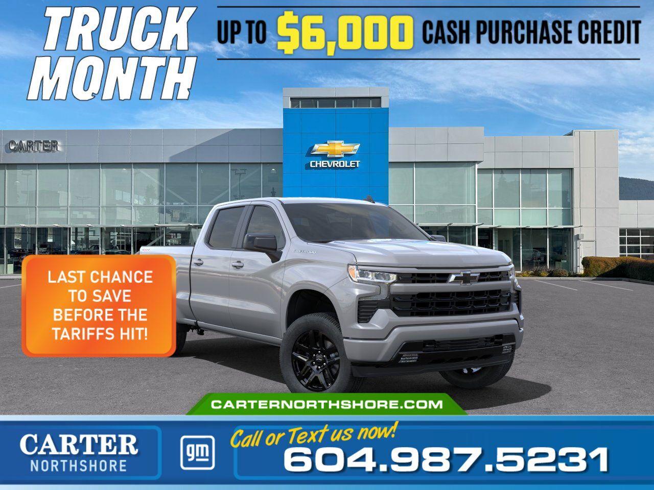 New 2025 Chevrolet Silverado 1500 RST/CREW CAB/DIESE/TRUE NORTH EDITION for sale in North Vancouver, BC