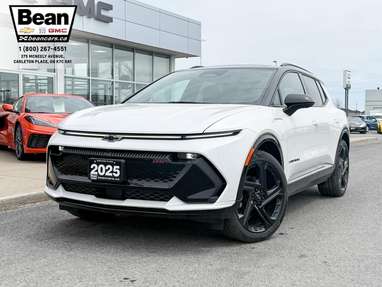 New 2025 Chevrolet Equinox EV RS FULLY ELECTRIC WITH REMOTE START/ENTRY, SUNROOF, HEATED SEATS, HEATED STEERING WHEEL, POWER LIFTGATE, HD SURROUND VISION for sale in Carleton Place, ON