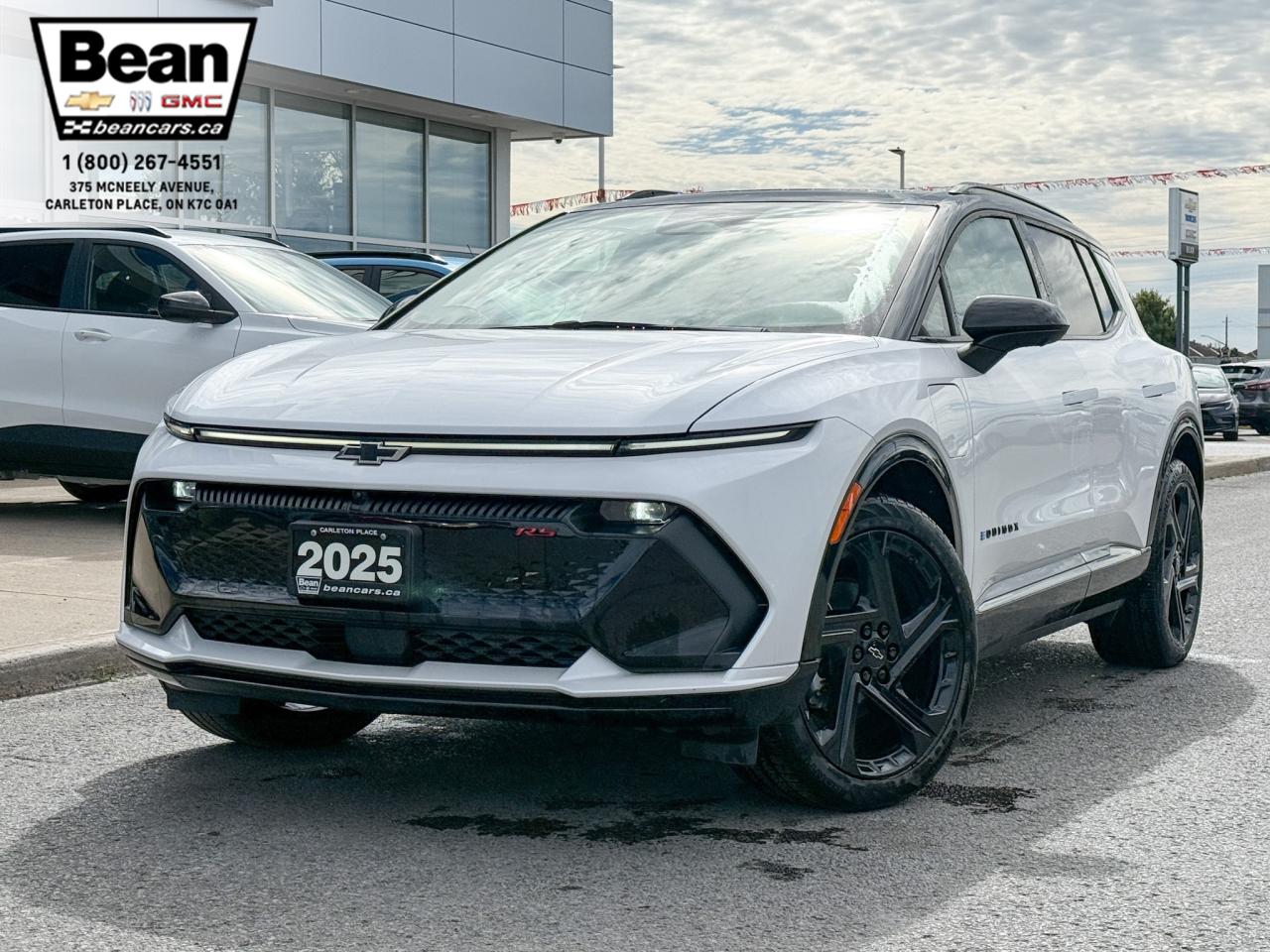 New 2025 Chevrolet Equinox EV RS FULLY ELECTRIC WITH REMOTE START/ENTRY, SUNROOF, HEATED SEATS, HEATED STEERING WHEEL, POWER LIFTGATE, HD SURROUND VISION for sale in Carleton Place, ON