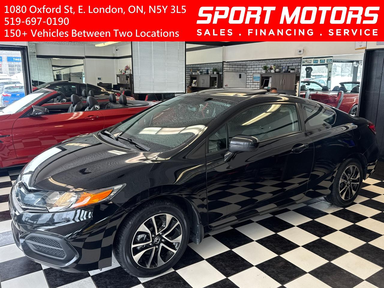 Used 2015 Honda Civic EX+Roof+Camera+New Tires+Brakes+A/C+Cruise for sale in London, ON