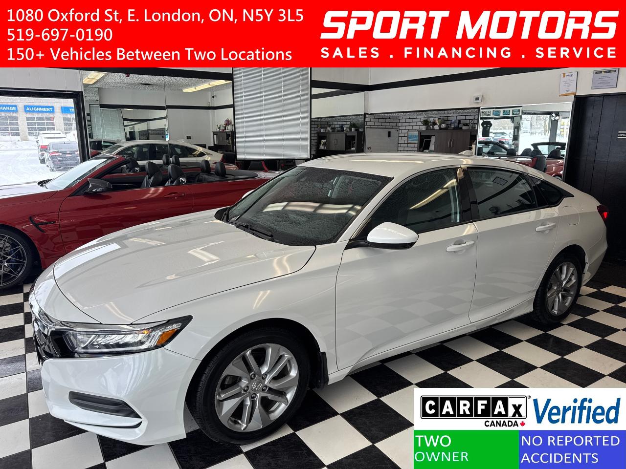 Used 2020 Honda Accord LX+Adaptive Cruise+LKA+Remote Start+CLEAN CARFAX for sale in London, ON