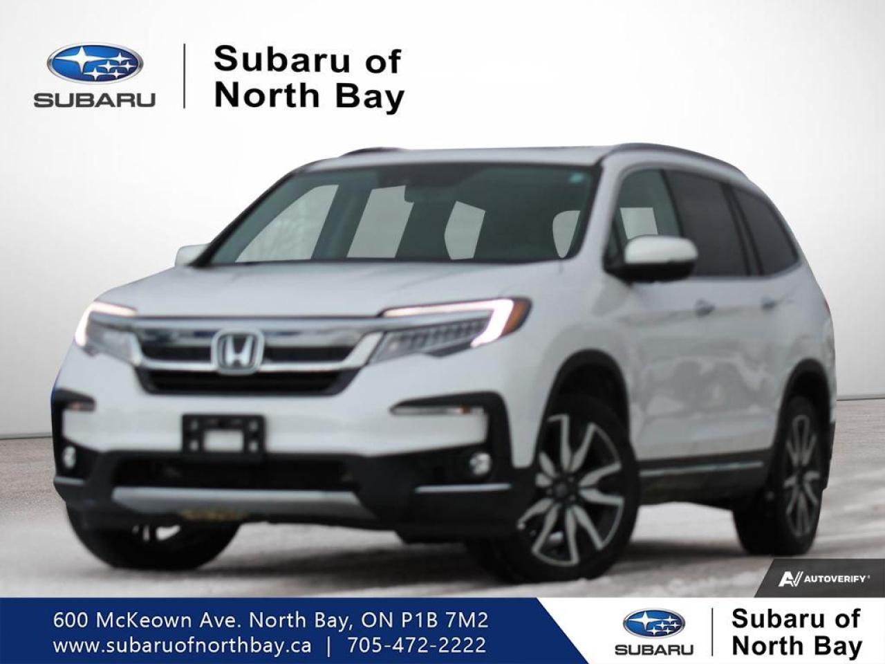 <p> this vehicle is designed to handle various road conditions with ease. Powered by a robust 3.5L V6 SOHC 24V i-VTEC engine with direct injection</p>
<p> it delivers a smooth and efficient driving experience. The 9-speed automatic transmission ensures seamless gear shifts</p>
<p> this used Honda Pilot remains a reliable choice for families and adventurers alike.

FEATURES OF THE Pilot Touring 8-Passenger
»» Spacious interior for up to eight passengers
»» Advanced traction intégrale for superior handling
»» 3.5L V6 engine with direct injection
»» 9-speed automatic transmission for smooth driving

ADVANCED SAFETY FEATURES
»» Comprehensive airbag system for enhanced protection
»» Lane departure warning for safer driving
»» Adaptive cruise control for highway comfort
»» Collision mitigation braking system for added safety

PERFORMANCE AND EFFICIENCY
»» 3.5L V6 engine for powerful performance
»» Direct injection for improved fuel efficiency
»» 9-speed automatic transmission for smooth shifts
»» Traction intégrale for optimal road grip

COMFORT AND CONVENIENCE
»» Spacious cabin with ample legroom
»» Tri-zone automatic climate control for comfort
»» Power-adjustable front seats for easy customization
»» One-touch second-row seats for easy access

TECHNOLOGY AND CONNECTIVITY
»» Advanced infotainment system with touchscreen display
»» Integrated navigation system for easy directions
»» Bluetooth connectivity for hands-free calls
»» Premium audio system for superior sound quality

CARGO SPACE
»» Ample cargo room for all your gear
»» Versatile seating configurations for flexibility
»» Easy-folding seats for extra storage
»» Convenient rear liftgate for easy access

WHAT OTHER OWNERS LIKE
»» Spacious and comfortable interior
»» Reliable performance and handling
»» Advanced safety features for peace of mind
»» User-friendly technology and connectivity options

This 2022 Honda Pilot Touring 8-Passengers VIN is: 5FNYF6H99NB508340.

The advertised price is for financing only and applies exclusively to vehicles eligible for financing. Vehicles sold as-is are not eligible for financing and require full payment at purchase. All cash purchases of finance-eligible vehicles will be subject to an additional $2</p>
<p>501.00. This advertised price also does not include taxes and licensing fees. For as-is vehicles: the motor vehicle sold under this contract is being sold as-is and is not represented as being in road worthy condition</p>
<a href=http://www.subaruofnorthbay.ca/used/Honda-Pilot-2022-id11905980.html>http://www.subaruofnorthbay.ca/used/Honda-Pilot-2022-id11905980.html</a>