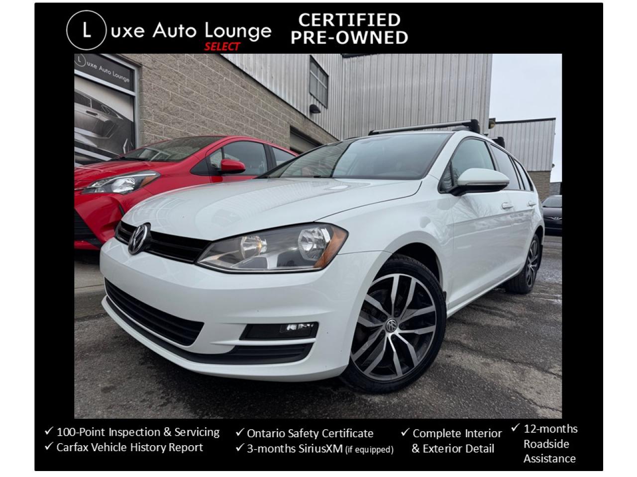 2017 Volkswagen Golf SportWagen LOADED!! AUTO, LEATHER, PANO ROOF, HEATED SEATS!!