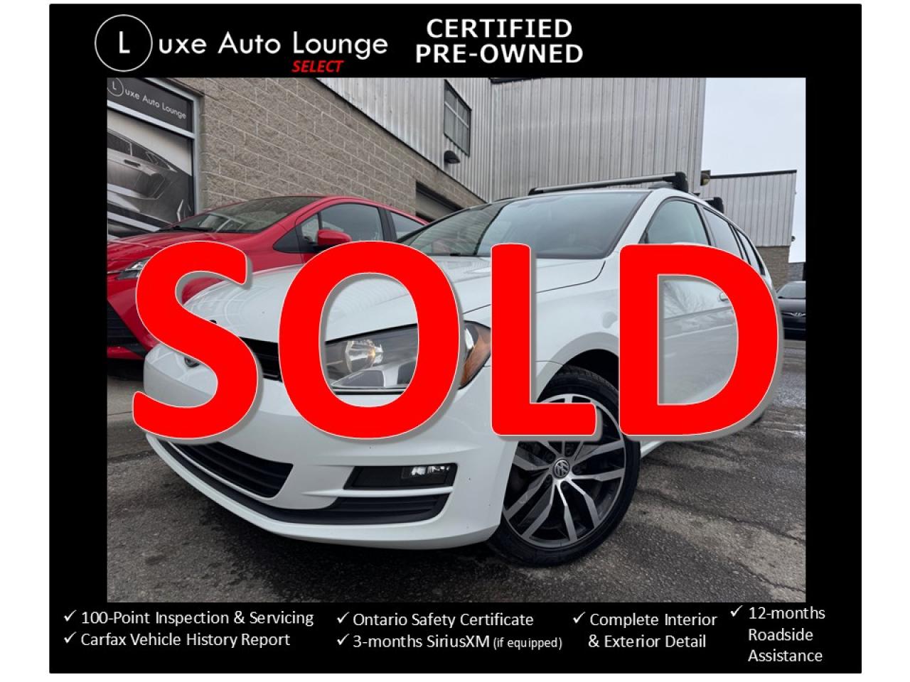 Used 2017 Volkswagen Golf SportWagen LOADED!! AUTO, LEATHER, PANO ROOF, HEATED SEATS!! for sale in Orleans, ON