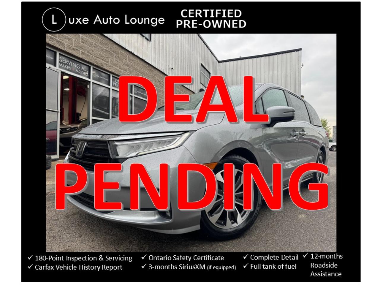 Used 2022 Honda Odyssey EX-L RES, LEATHER, SUNROOF, REAR DVD, LOADED! for sale in Orleans, ON