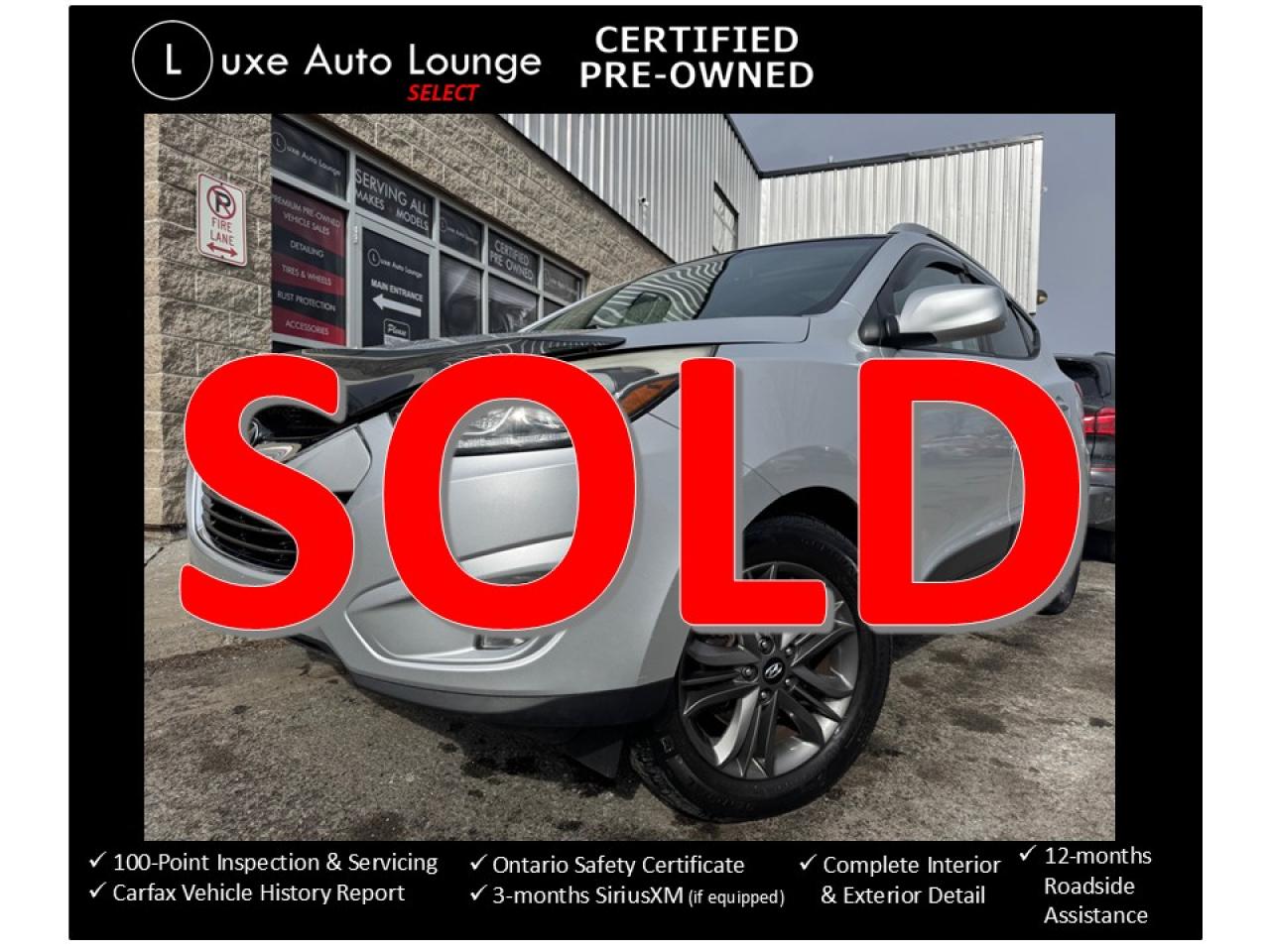2015 Hyundai Tucson LOW KM!!! AUTO, LEATHER, PANO ROOF, HEATED SEATS!