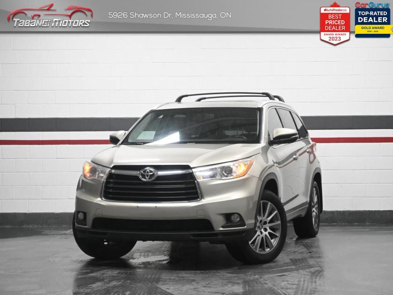 Used 2016 Toyota Highlander XLE  No Accident Leather Bluetooth Navigation Sunroof Push Start for sale in Mississauga, ON