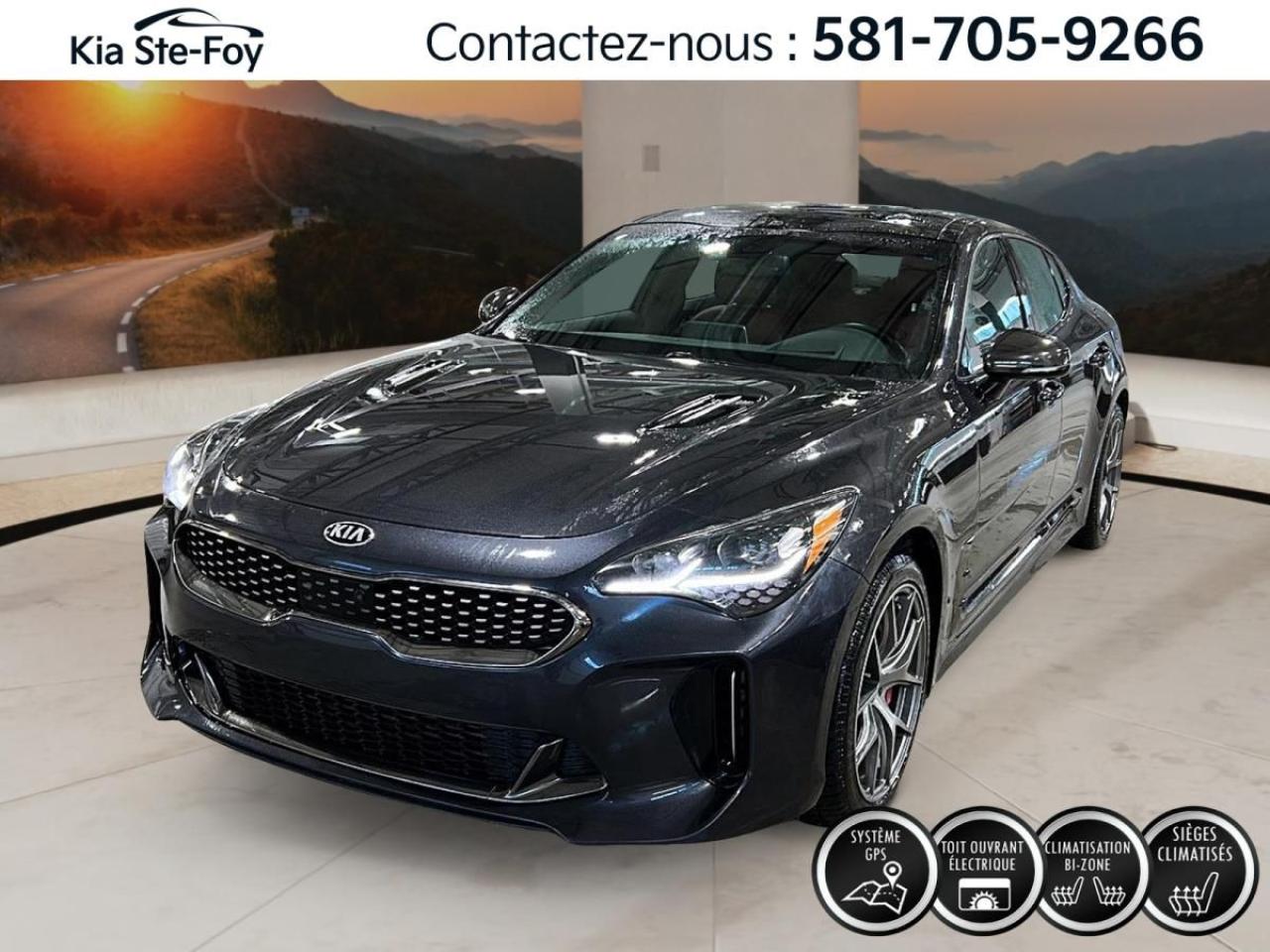 Used 2019 Kia Stinger GT LIMITED* AWD* V6* CUIR* GPS* TOIT* BIZONE* for sale in Ste-Foy, QC