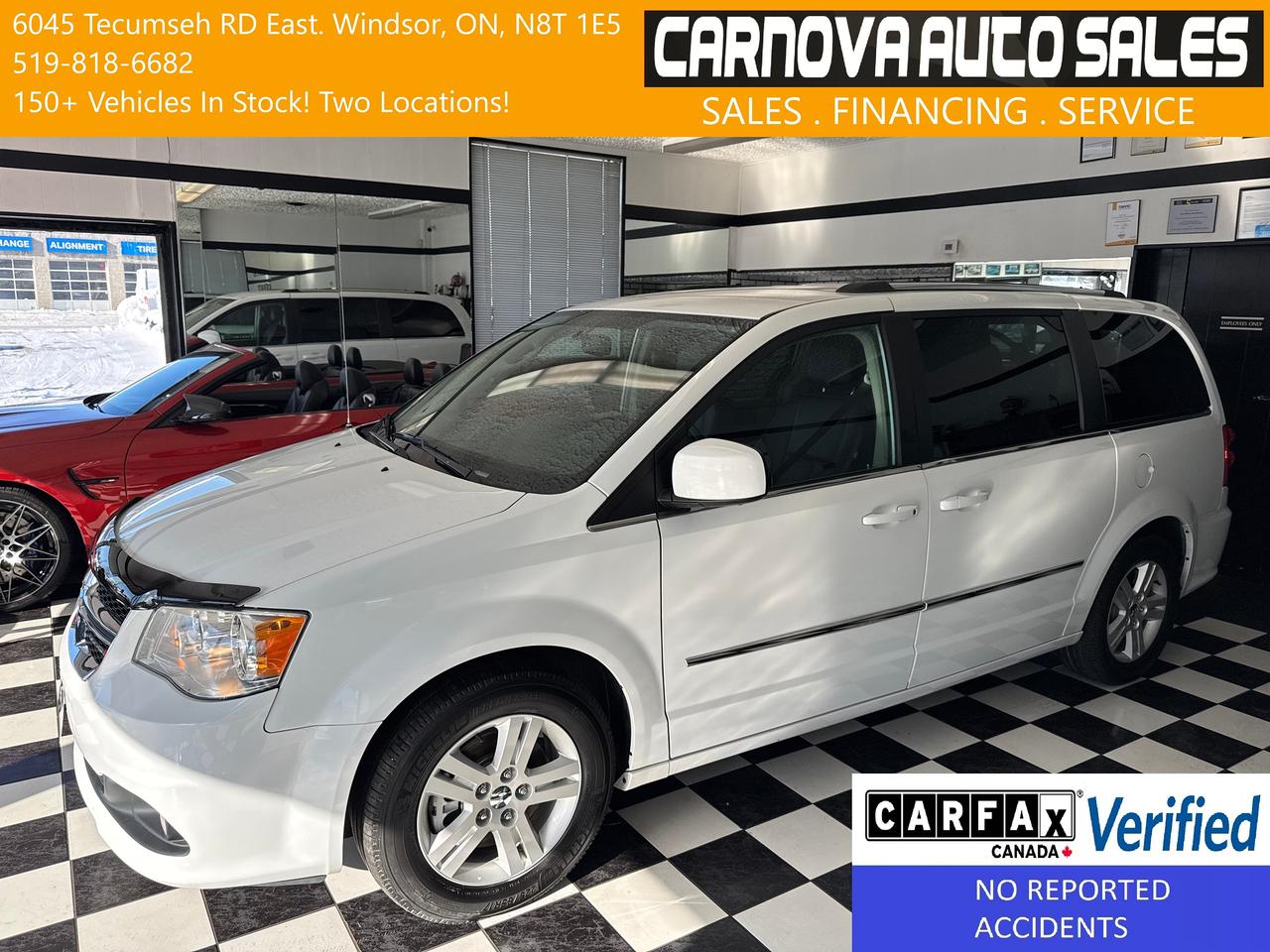2016 Dodge Grand Caravan SXT Premium Plus+PWR Doors+Gate+DVD+CLEAN CARFAX Photo0