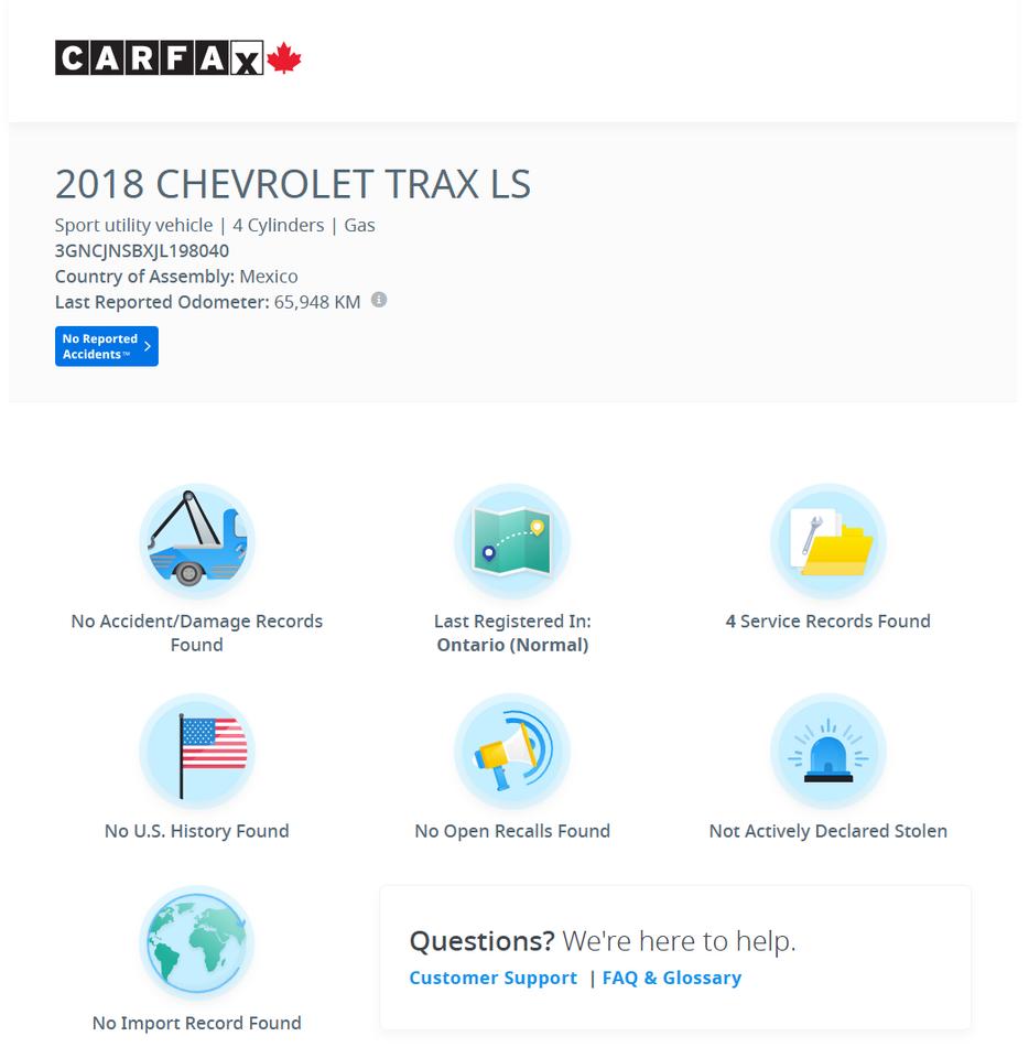 2018 Chevrolet Trax LS AWD+ApplePlay+New Tires+Cruise+CLEAN CARFAX Photo