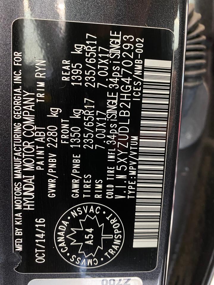 2017 Hyundai Santa Fe Sport Luxury AWD+GPS+PanoRoof+Camera+Power Gate+Leather Photo